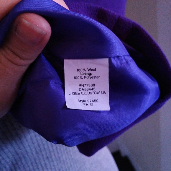 J. CREW Solid Purple Dress - Picture 6 of 6